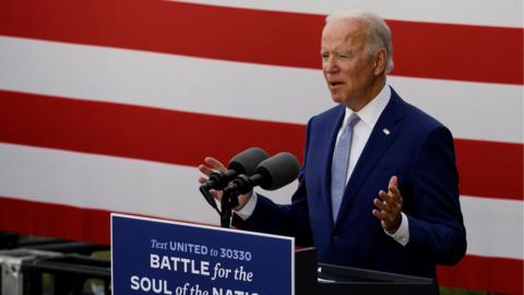Joe Biden campaigns in Warm Springs, Georgia (27 October)
