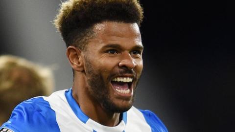 Fraizer Campbell celebrates his goal for Huddersfield