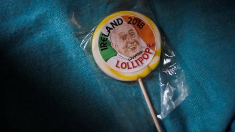 A souvenir lollipop called a "Lollipope" is seen in Dublin, Ireland