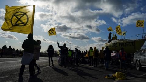 Extinction Rebellion demonstrators