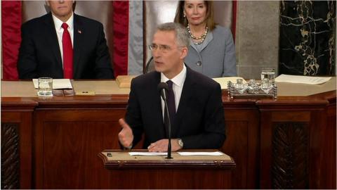 Jens Stoltenberg addresses US Congress