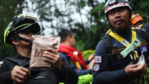 Rescuers in Chiang Rai (27 June)