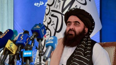 The Taliban's acting Foreign Minister Amir Khan Muttaqi.