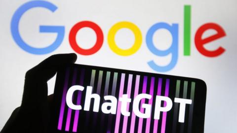 ChatGPT and Google logos