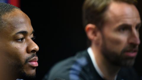 Raheem Sterling and Gareth Southgate