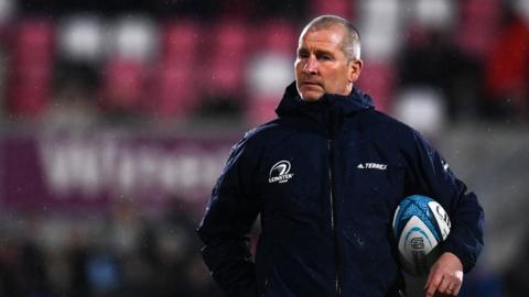 Stuart Lancaster in Leinster kit