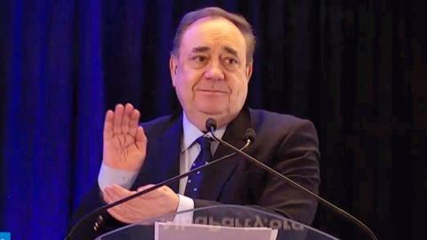 Alex Salmond at Alba party conference