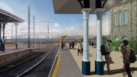 Artists impression of platform