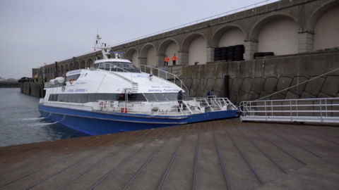 the Manche Isles Express ferry