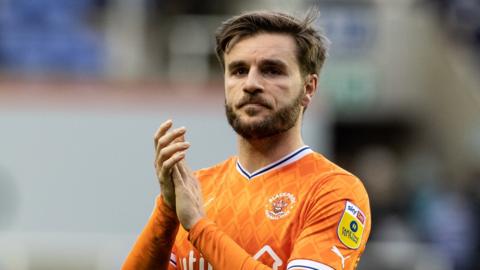 Luke Garbutt applauds Blackpool fans