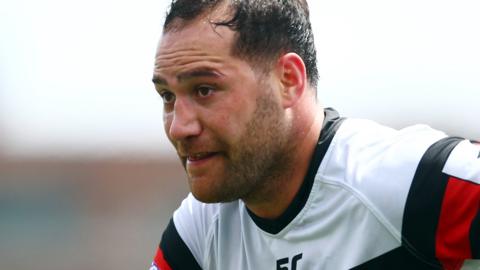 Bodene Thompson in action for Toronto Wolfpack