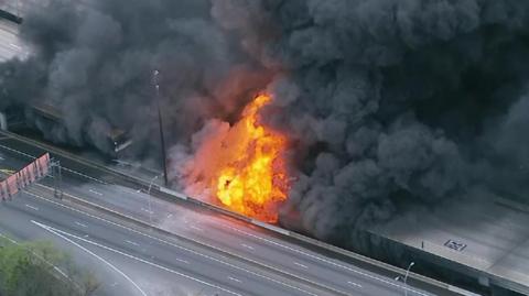 Highway fire