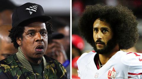 Jay-Z and Colin Kaepernick