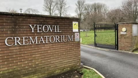 Yeovil Crematorium entrance