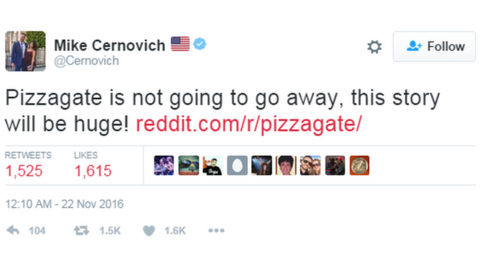 The saga of 'Pizzagate': The fake story that shows how conspiracy