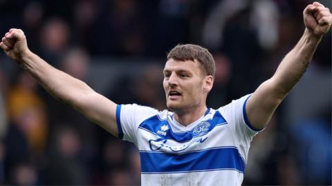 QPR's Chris Martin celebrates scoring