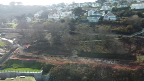 Carbis Bay seafront area cleared