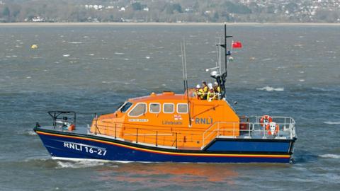 RNLI lifeboat at Mumbles