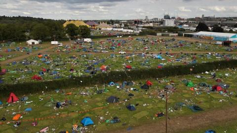 Reading festival site