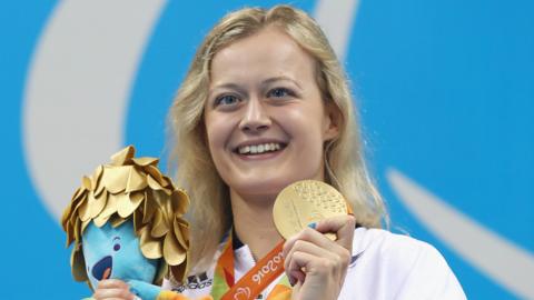 Paralympic swimming champion Hannah Russell