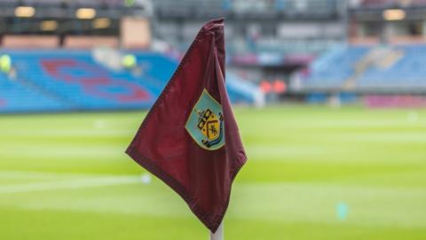 Corner flag at Burnley's Turf Moor ground