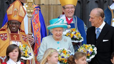 Sentamu, the Queen and the Duke of Edinburgh