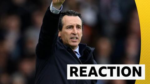 Aston Villa boss Unai Emery