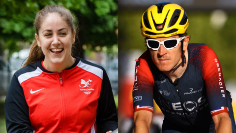 Tesni Evans a Geraint Thomas