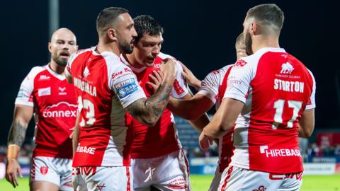 Hull KR celebrate a try