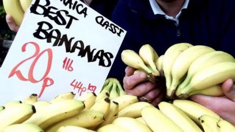 Bananas being sold in pounds and ounces in Sunderland
