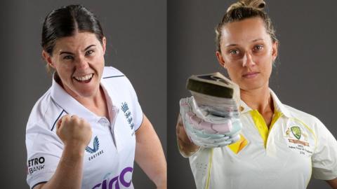 England's Tammy Beaumont (left) and Australia's Ashleigh Gardner (right)