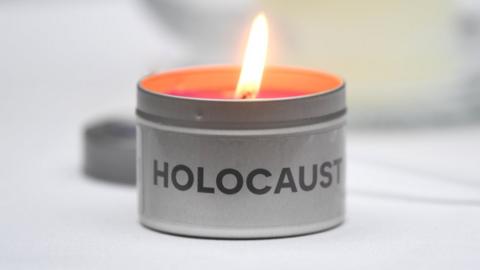 Holocaust Memorial Day candle