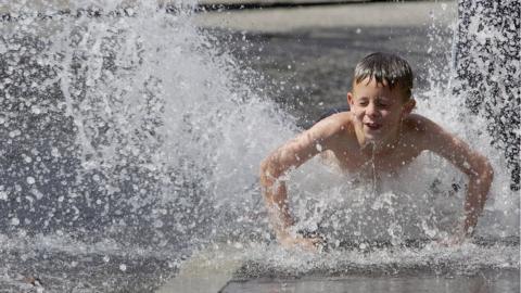 boy in water