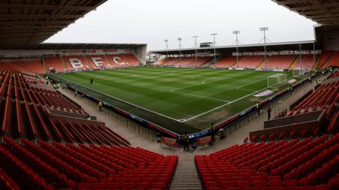 A general view of Blackpool's Bloomfield Road home