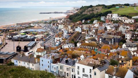 A view over Hastings.