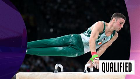 Ireland's Rhys McClenaghan on the pommel horse