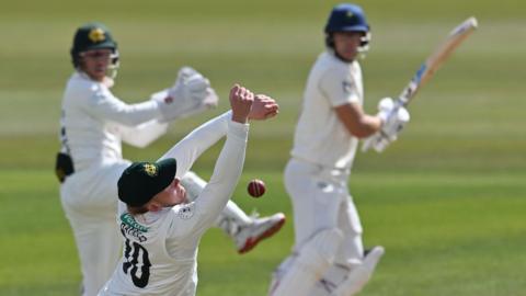Asa Tribe and Nottinghamshire fielders