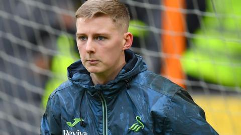 Swansea City goalkeeper Nathan Broome