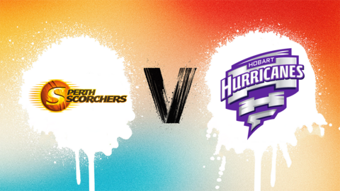 Perth Scorchers v Hobart Hurricanes badge graphic
