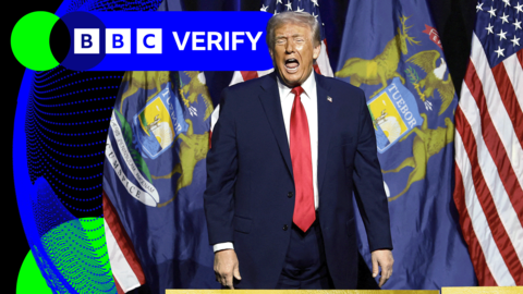 US President Donald Trump speaks at the Detroit Economic Club in Detroit, Michigan, 13 January 2026