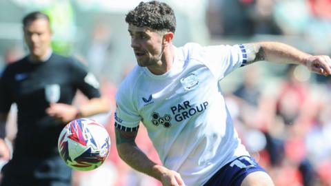 Robbie Brady in action for Preston North End