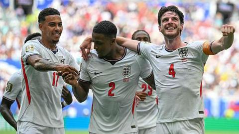 England celebrate
