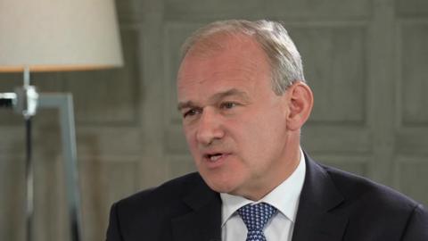 Sir Ed Davey interviewed by the 91ȱ's Chris Mason