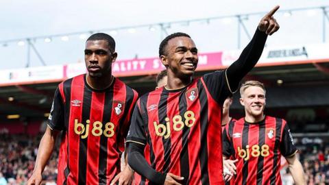 Bournemouth players celebrating