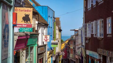 The Old High Street in Folkestone