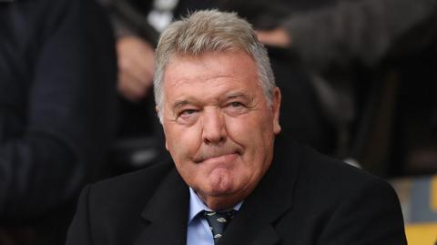 John Toshack pictured at a Swansea City match in 2017