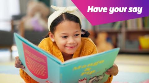 girl reading a book