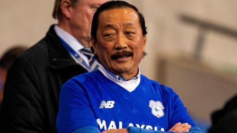 Vincent Tan watches Cardiff play