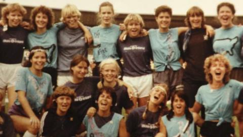 Members of the Finnish team at the first Ultimate Frisbee World Championship
