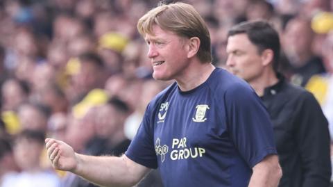 Preston assistant manager Stuart McCall during the 2-1 loss at Leeds